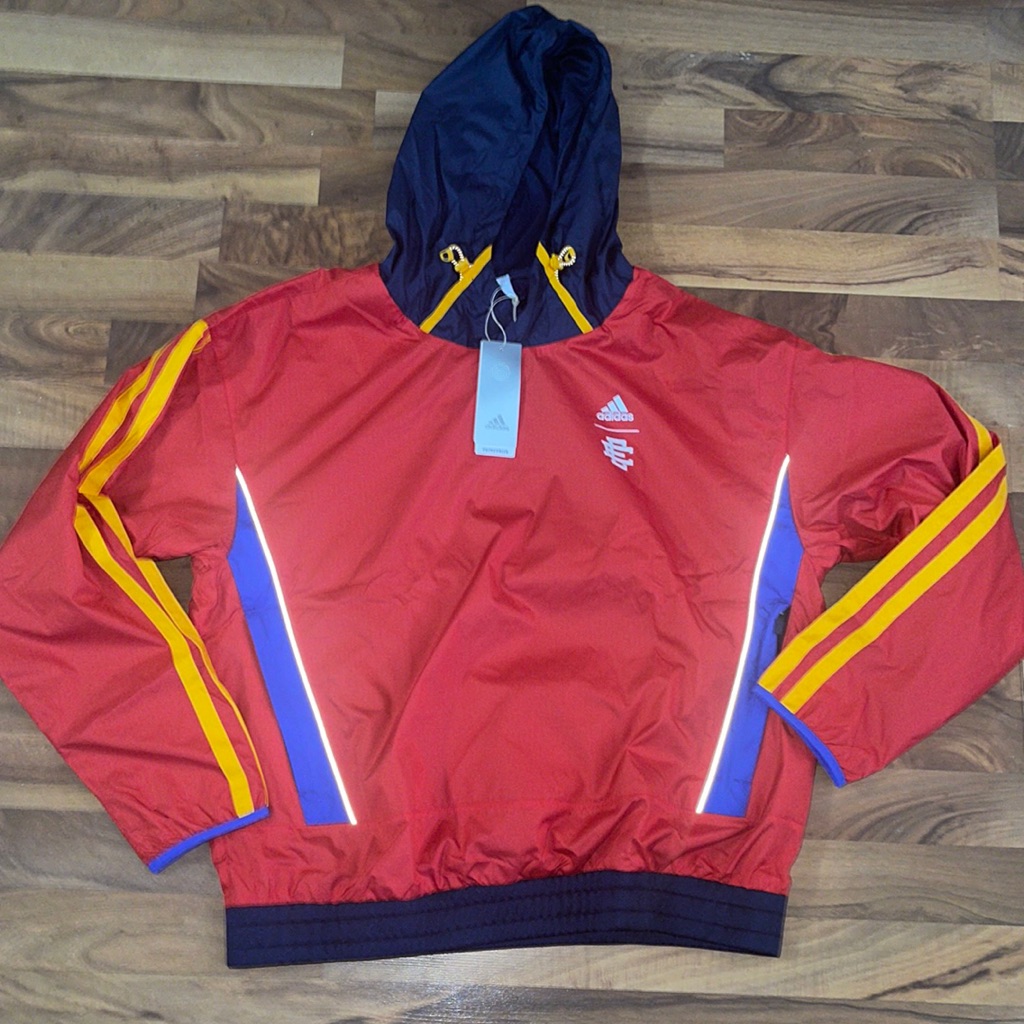 New Adidas X Eric Emanuel Mcdonalds All American Pullover Hoodie Jacket